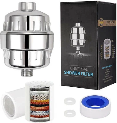 15 Stage Shower Head Filter Purifier with Filter for Hard Water Softener - Image 1 of 4