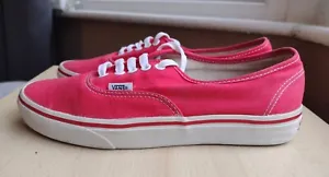 Vans Off The Wall Men's Trainers Low Top Lace Up UK 8 EU 42 Red  - Picture 1 of 10