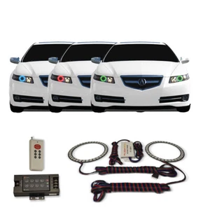RGB Multi Color RF Headlight Halo kit for Acura TL 04-08 - Picture 1 of 11