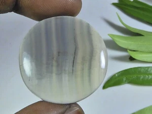 31X31X05MM Natural Rainbow Fluorite Round Cabochon Loose Gemstone 49Cts. p332 - Picture 1 of 9