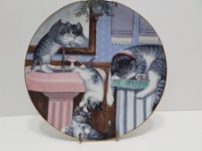 Mischief Makers Collector Plate Hamilton Country Kitties Series