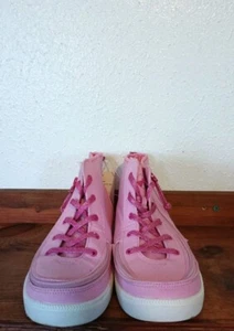 Billy Footwear Girls' Haring Essential High Top PINK Sneakers - Size 6 ZIPPERS - Picture 1 of 5