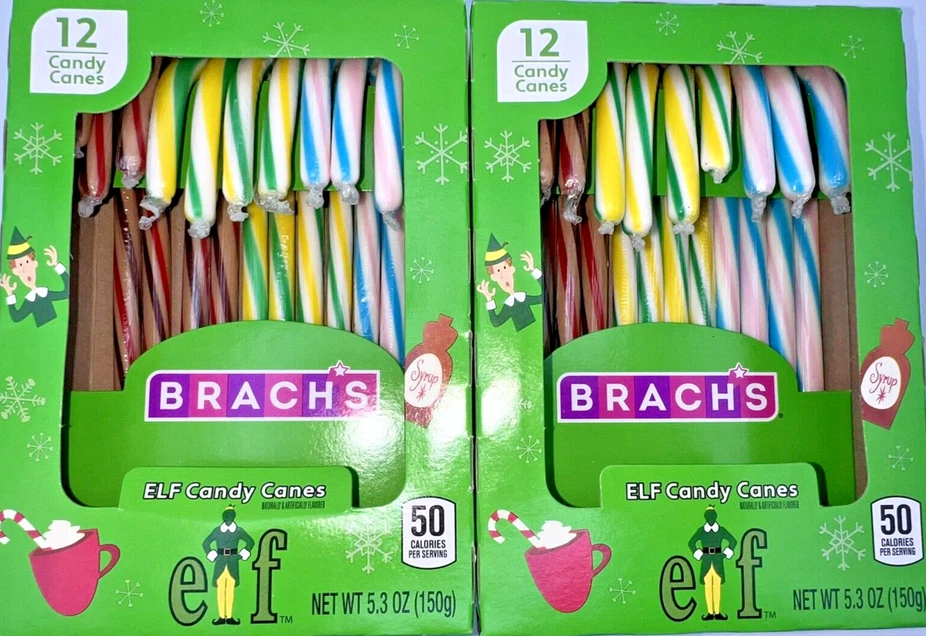 Brach’s ELF (72) Candy Canes (6 Boxes ) Limited Edition
