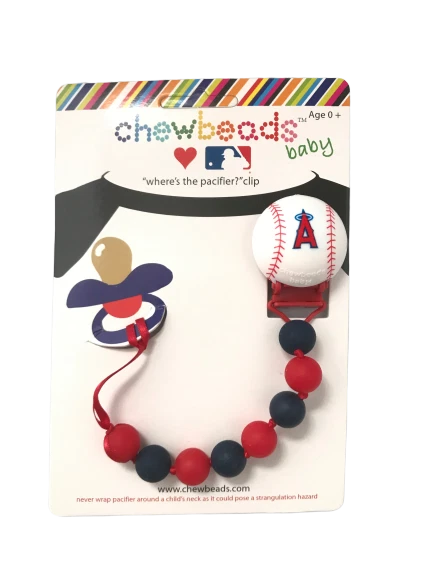 Porta Clip Chupete Safe Angels Béisbol No usar como mordedor Foto 1 de 3
