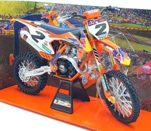NewRay 1/6 Scale 49683 - Red Bull KTM 450 SX-F Motorbike Cooper Webb #2 - Orange - Picture 1 of 5