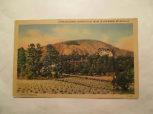 Atlanta Georgia Postcard Stone Mountain largest solid stone GA - Picture 1 of 2