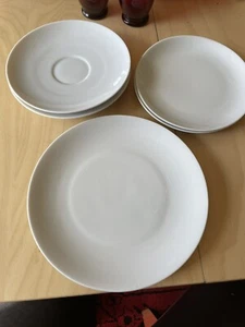 Rosenthal Continental China Raymond Loewy Rhythm White Lot Of 6 Plates Mix Sizes - Picture 1 of 9