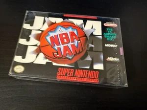1993 SUPER NINTENDO SNES NBA JAM CIB BOX MANUAL CART TESTED WORKS - Picture 1 of 3