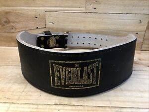 Everlast Choice Of Champions Black Weight Belt #1012B large Very Good Condition