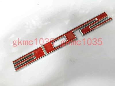 METAL BUMPER TRUNK GRILL Emblems DECAL STICKER LOGO BADGE CHROME/RED NEW 302 5.0 - Image 1 of 3