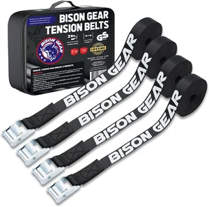 Premium Tie down Straps - (Car Roof Rack Straps for Surfboard Kayak or Cargo Las - Picture 1 of 12