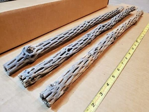 NEW! 3 CHOLLA Wood Pieces 24" inch EXTRA LONG Straight | Organic Aquarium Craft - Picture 1 of 12