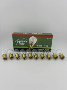 ⚡️10 Pack⚡️ Superior Life Bulbs 1156 74236 S-8 12.8V 2.10A - Picture 1 of 6