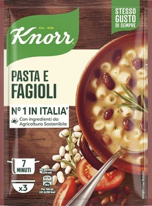 Pasta E Fagioli, Piatti Pronti  Con Verdure Da Agricoltura Sostenibile, Senza Co - Foto 1 di 12