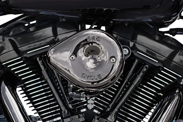 S&S Stealth Mini Teardrop Air Cleaner Kit Lava Chrome #170-0782 Harley Davidson - Image 1 of 1