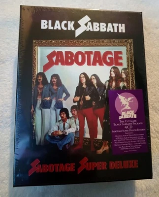 Black Sabbath Sabotage Super Deluxe 4 Disc CD Box Set Warner 2021  New Sealed Foto 1 de 4