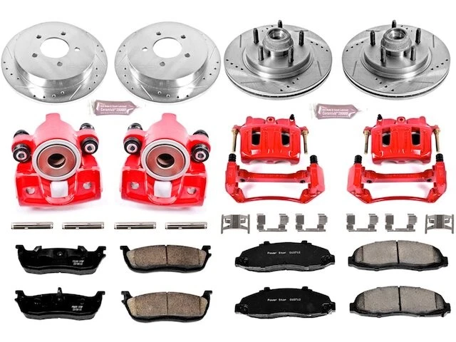 Front and Rear Brake Pad and Rotor Kit For 2002 Lincoln Blackwood GD583ZV Foto 1 de 1