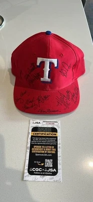 Sombrero de colección Texas Rangers con firmas - Nolan Ryan plus 8. Ver Desc. Certificado de autenticidad Foto 1 de 4