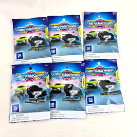 Micro Machines Mystery Vehicle Blind Bag 4 GM Lot of 6 bundle Diecast Miniature