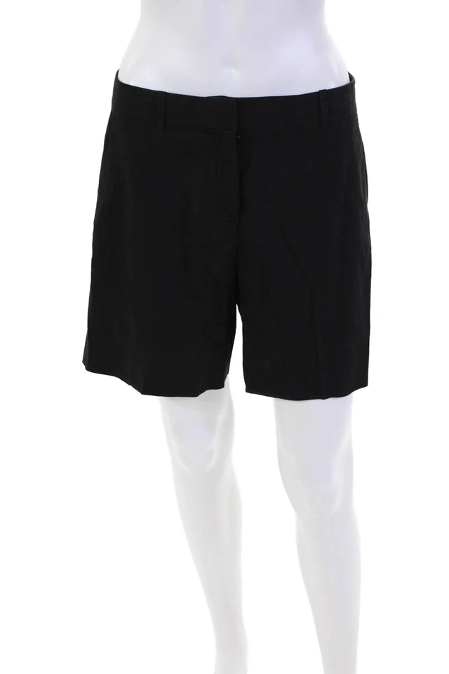 Платье женское Theory льняная смесь с четырьмя карманами средняя посадка шорты черное размер 6 - Изображение 1 из 4