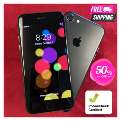 Apple iPhone 7 128GB-32GB Unlocked ATT Verizon Silver Red 4G Pristine/Mint - Image 1 of 4