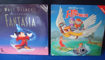 WALT DISNEY'S Masterpiece FANTASIA Laserdisc 2 Disc Set & The Rescuers - Image 1 of 4