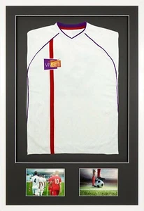 Vivarti White Gloss Frame Sports Shirts Display Kit Mounted + Double Aperture - Picture 1 of 28