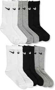 Nike Kids' Crew Socks Socks 5-7 (8773) A1(A152T) - Picture 1 of 4