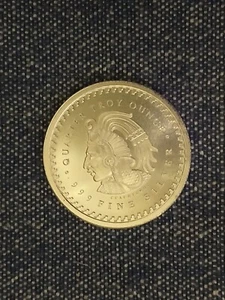 Calendario Azteca Plata Fina 1-1/4 OZ .999 Brillante Sin Circular - Imagen 1 de 3