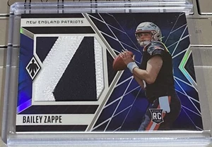 2022 Panini Phoenix Bailey Zappe Rookie Jumbo Memorabilia Prime Blue #'ed 17/25 - Picture 1 of 3