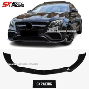 For 2018-2020 Benz E63 W213 Gloss Black Front Bumper Lip Spoiler BodyKits - Picture 1 of 9