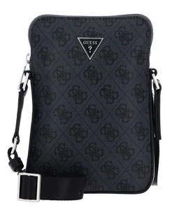 Bolso GUESS Vezzola Eco Flat Squared XBody Bag negro nuevo - Imagen 1 de 4