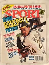 ORIGINAL Vintage May 1990 Sport Magazine Rickey Henderson Fernando Valenzuela