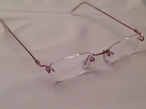 KAZUO KAWASAKI MP631 HJ/48 140 BRILLANTES PROFUNDOS FUCSIA PÚRPURA MONTURAS GAFAS DE TITANIO - Imagen 1 de 10