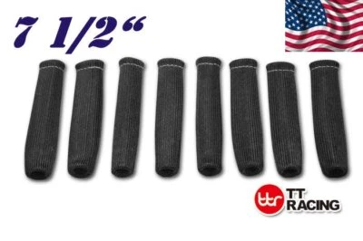 X8 7.5" 19cm HIGH HEAT SHIELD ENGINE SPARK PLUG WIRE BOOT PROTECTOR SLEEVE COVER — 第 1/2 张图片