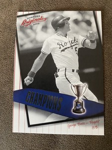 2002 Donruss Originals Champions #C-2 George Brett 153/800 Kansas City Royals