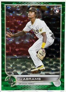 CJ Abrams 2022 Topps Update Series Green Icy Foil Rookie RC /499 NATIONALS HOT - Picture 1 of 2