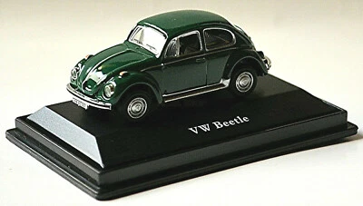 VW Volkswagen Maggiolino 1302 Beetle 1970-72 Verde Scuro Auto 1:72 Scatola PC - Immagine 1 di 4