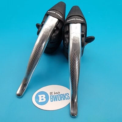 Vintage Campagnolo Mirage Shift/Brake Levers 8x2 Speed Italian Road Cycling  e12 - Image 1 of 4