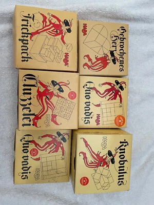 Haba 6x Geduldspiele Trickpack Guggelei Quo Vadis Gebrochenes Herz Knobulus - Bild 1 von 4
