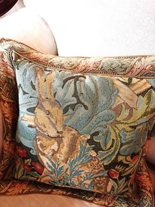 William Morris Hare Tapestry Cushion Cover - Picture 1 of 3