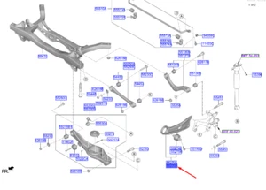 HYUNDAI KONA Electric MK1 Rear Right Trailing Arm 55280K4000 NEW GENUINE - Picture 1 of 2