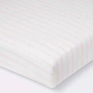 Spannbetttuch - Cloud Island - rosa Streifen 100 % Baumwolle 28"x52" neu mit Etikett - Bild 1 von 4