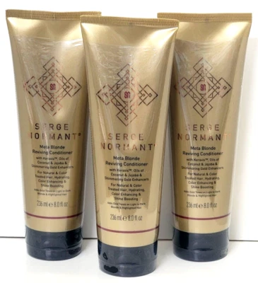 SERGE NORMANT Meta Blonde Reviving Conditioner 8 fl oz with Coconut Oil (3 pack) - Image 1 of 3