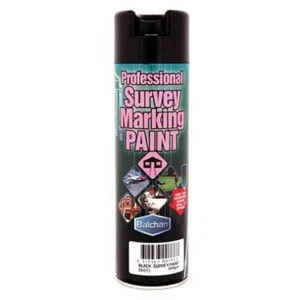 Balchan Professional Survey Marking Paint Brilliant Black 350g - Picture 1 of 1