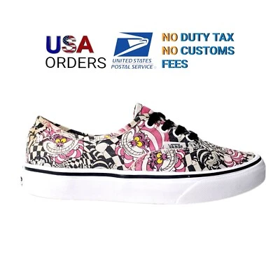 Disney x VANS Alice In Wonderland Cheshire Cat Shoes - Men's 5, Women's 6.5 🐾👟 Foto 1 de 4