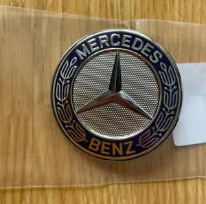 Mercedes-Benz Emblem Flat Bonnet Badge Silver/Blue NEW OEM A2078170316 - Bild 1 von 4