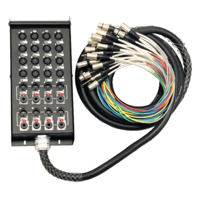16 Channel 25 Foot XLR Snake Cable (XLR & 1/4" TRS Returns) Stage Pro Audio DJ - Image 1 of 3