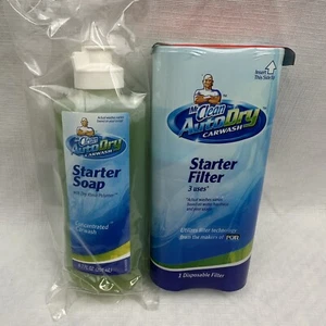 Mr Clean Auto Dry Car Wash Starter Soap 6.7 fl Oz + Filter 3 Uses Kit Autodry - Picture 1 of 4