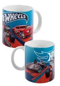 Hot Wheels Tasse für Kinder - Kinderbecher Kindertasse aus Porzellan Blau 320 ml - Imagen 1 de 4